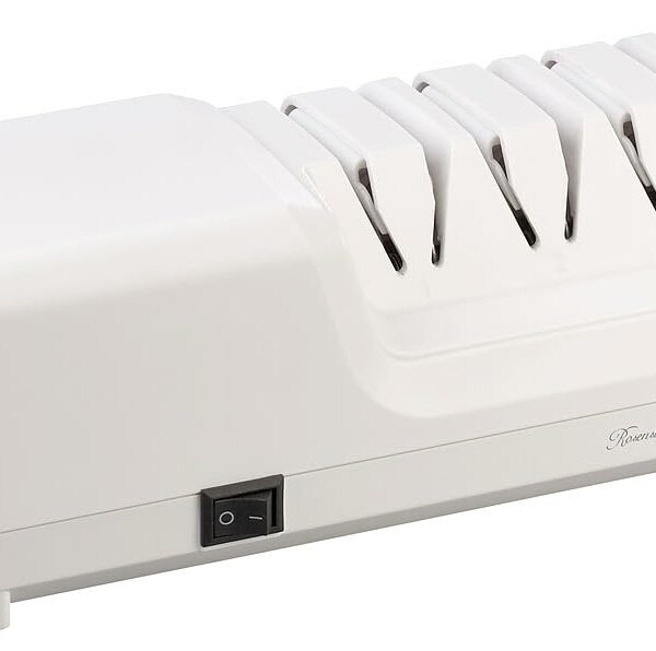 Rosenstein & Söhne Elektrischer Profi-Diamant-Messerschärfer – 4 Schleif-Stufen, 18 Watt