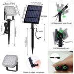 NATPOW Solar-Gartenstrahler 3000K – 2-in-1 Aussenleuchte mit 270° Ausrichtung & IP65 – Bild 7