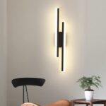 Riserva LED Wandleuchte 16W Warmweiß 3000K – Moderne Parallele Design Wandlampe 40cm Schwarz – Bild 2