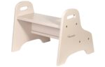 Kindsgut Holztritt 2-stufig Sand – Tritthocker aus Holz für Kinder – Bild 6