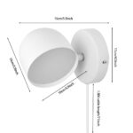 BOBOPAI 12W LED Wandleuchte mit Touch Control – Dimmbar & 360° drehbar für Schlafzimmer – Bild 6