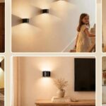 Ollny 2er-Set Akku Wandleuchte mit Bewegungsmelder – dimmbar, 3 Lichtfarben, Fernbedienung – Bild 11