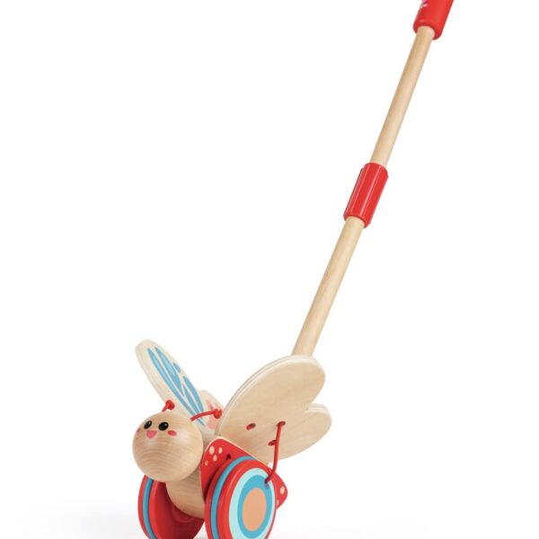 Hape Schiebetier Schmetterling – Holz-Nachziehtier für Lauflernkinder ab 12 Monaten