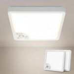 2x AmazeFun LED-Deckenleuchte 18W mit Bewegungsmelder – 1800 Lumen für Flur & Keller