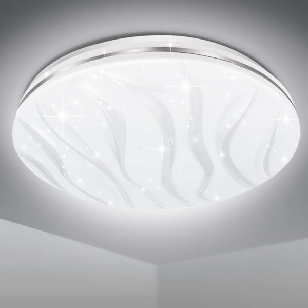 EXTRASTAR 33cm LED-Deckenleuchte 24W Kaltweiß 6500K – Energiesparend für alle Räume