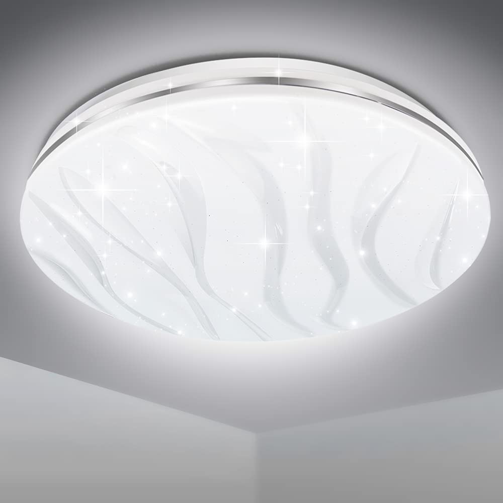 EXTRASTAR 33cm LED-Deckenleuchte 24W Kaltweiß 6500K – Energiesparend für alle Räume