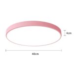 BTLINK LED Deckenleuchte Ø40cm Rosa – 36W Warmweiss 3000K für Schlafzimmer & Wohnzimmer – Bild 6