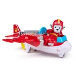 PAW PATROL Air Rescue – Marshalls Feuerwehr-Rettungsflugzeug mit Geschoss-Abwurf & Figur – Bild 4