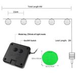 Bawoo Solar Lichterkette 6m mit 30 LED Laternen – Warmweiss Gartenbeleuchtung IP65 – Bild 2