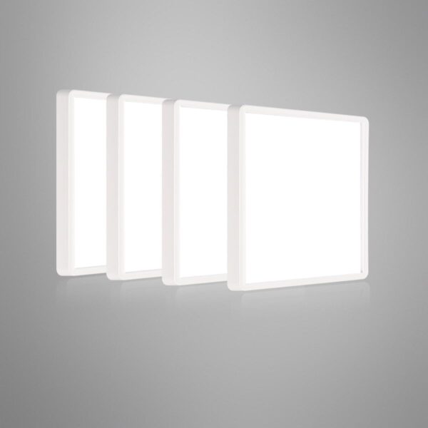Ouyulong LED-Deckenleuchte 18W Neutralweiss – 1620 Lumen Quadratisch Ø23cm (4er-Set)
