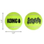 KONG SqueakAir Tennisbälle XS – Quietschbälle für kleine Hunde, 12er-Pack – Bild 3
