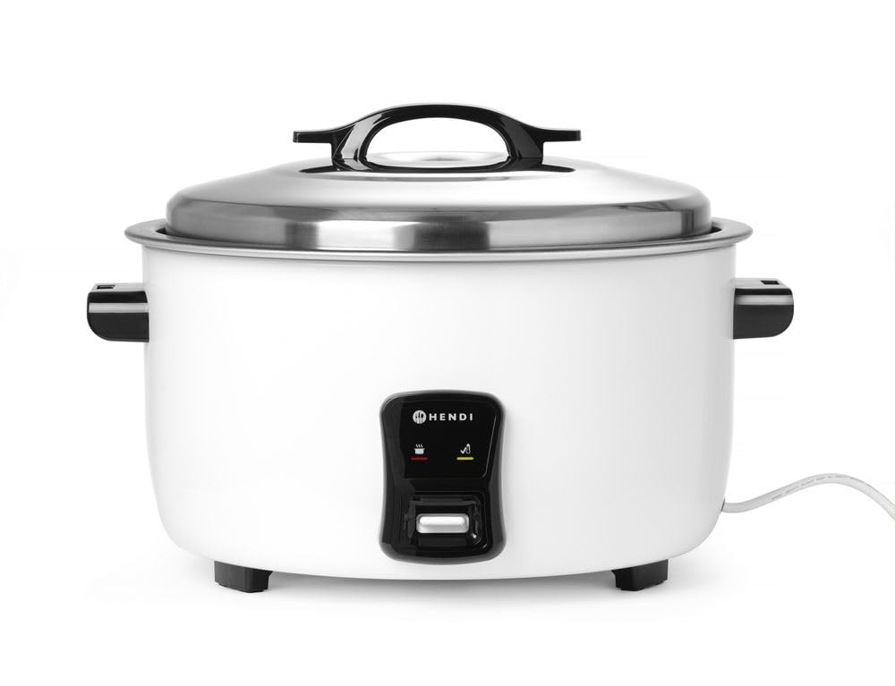 HENDI Reiskocher 10L mit Warmhaltefunktion – Für 50 Tassen Reis, Gastronomie-Qualität