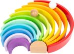 small foot Regenbogen XL Bausteine aus Holz – Montessori Spielzeug ab 1 Jahr – Bild 8