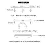 AufuN 72W LED Deckenleuchte dimmbar mit Fernbedienung – Moderne Beleuchtung für jeden Raum – Bild 9
