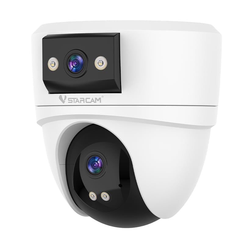 VSTARCAM 6MP Doppelobjektiv Überwachungskamera – 360° PTZ mit KI-Tracking & Farbnachtsicht