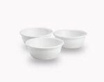 PiuPet 3er Set Katzennäpfe 250ml – Ergonomische Fressnäpfe aus Steinzeug für Katzen