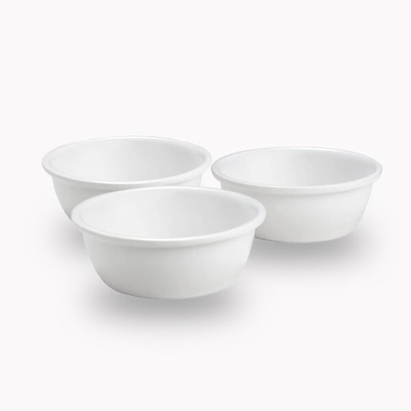 PiuPet 3er Set Katzennäpfe 250ml – Ergonomische Fressnäpfe aus Steinzeug für Katzen