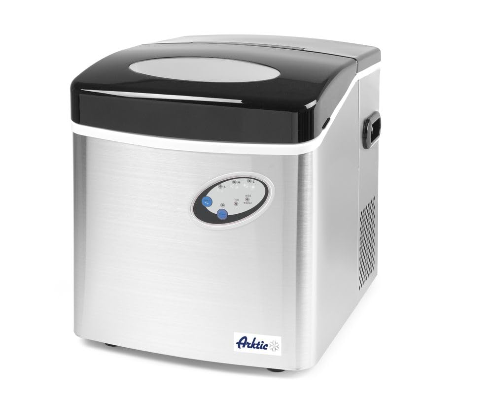 HENDI Eiswürfelmaschine 150er – 15 kg/24h Kapazität mit Edelstahlgehäuse