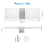 DAGORD LED Wandlampe 12W Kaltweiß 6500K – Moderne Wandleuchte für Innenräume – Bild 2