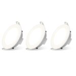 Aigostar LED Einbaustrahler 3er Set – IP65 Wasserdicht, 4.8W, Natürliches Licht 4000K