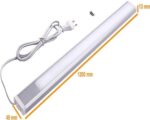 120 cm LED Lichtleiste 19W 230V Warmweiss – Aluminium Unterbauleuchte mit Schalter – Bild 7