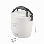 Tiiyee Mini Reiskocher 1L mit 12V Autoadapter – Tragbarer Elektro-Dampfgarer mit Warmhaltefunktion – Bild 2
