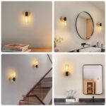 2er-Set Comely Vintage Wandleuchte – Industrial Design mit Holz & Metall für jeden Raum – Bild 2