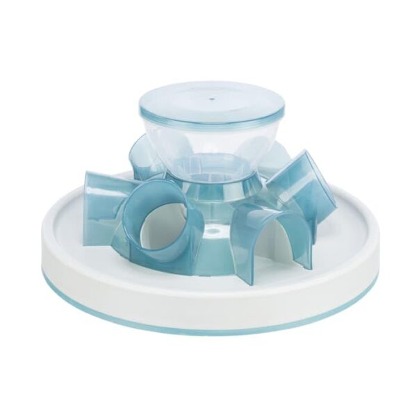 TRIXIE Cat Activity Strategie-Spiel Tunnel Feeder ø 28 cm – Interaktives Intelligenzspielzeug für Katzen