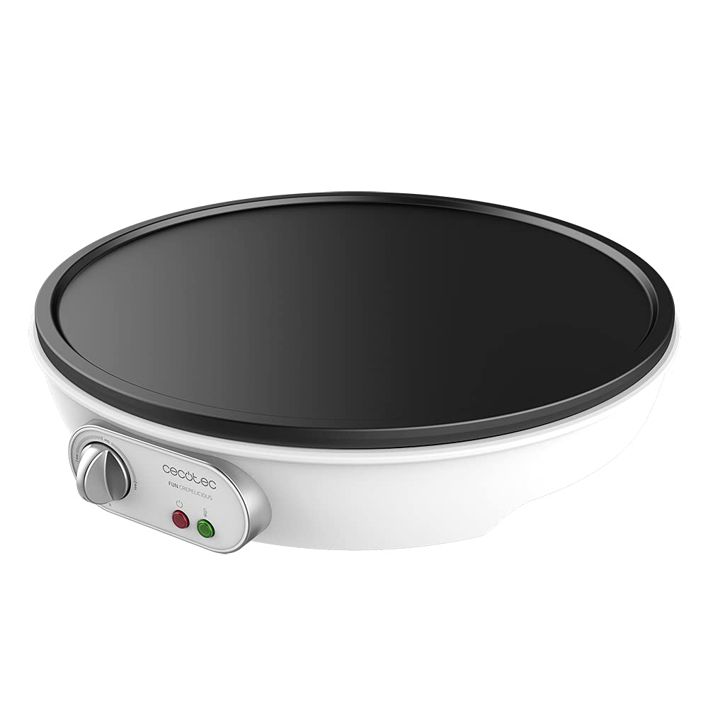 Cecotec Crêpes-Maker Fun Crepestone XL – Elektrischer Crêpe-Maker 1350 W mit Antihaftplatte