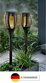 SONNENKERZE Solar-Gartenstecker Flame 2er-Set – Flammeneffekt Gartenleuchte mit 3-in-1 Funktion – Bild 3