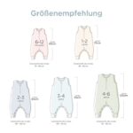 Duomiaomiao Baby Schlafsack mit Füssen – 100% Baumwolle, 1.5 TOG für Jungen & Mädchen – Bild 3