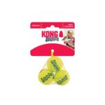 KONG SqueakAir Tennisbälle XS – Quietschbälle für kleine Hunde, 12er-Pack – Bild 2
