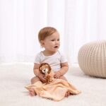 Apricot Lamb Schlaf-gut-Löwe 33 cm – Weiches Beruhigungstuch & Kuscheltier für Neugeborene – Bild 5