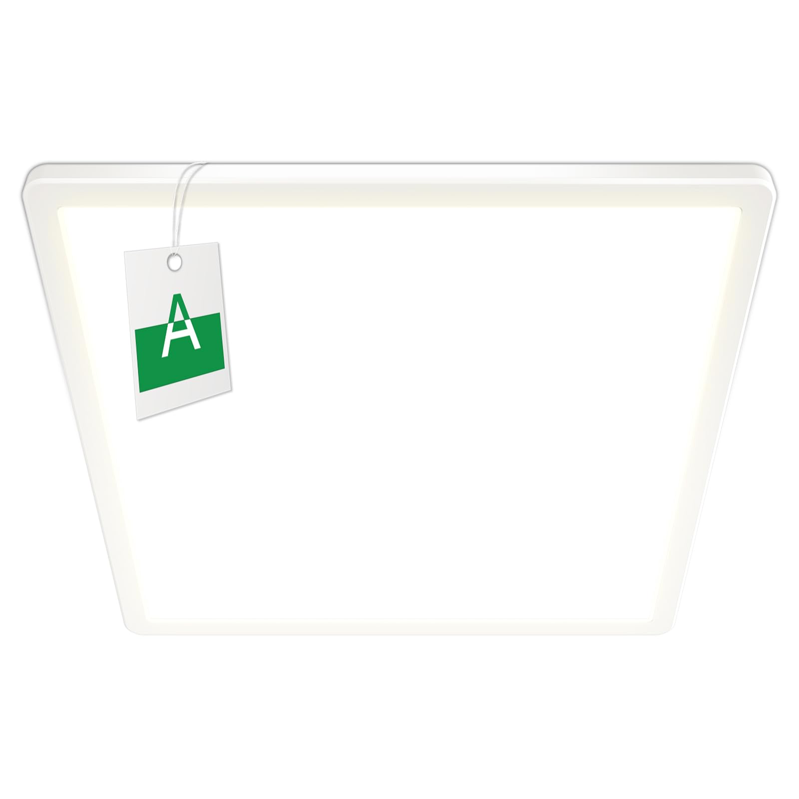 Bzavor LED Deckenleuchte 11W 2600lm quadratisch – Energieeffizient IP54 für Küche & Bad