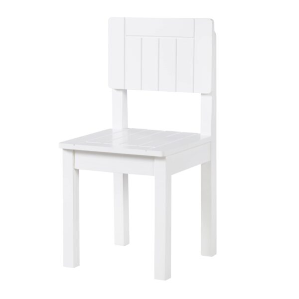 roba Kinderstuhl mit Lehne – Cremeweiß lackiert, 59x29x29 cm für Kinder 2-10 Jahre