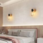 2er-Set Comely Vintage Wandleuchte – Industrial Design mit Holz & Metall für jeden Raum – Bild 5