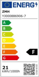 ZMH LED-Wandleuchte 60cm 21W Warmweiß – Up Down Flurlampe mit modernem Design – Bild 10