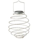 Festive Lights 4er Set Solar Spiral-Laternen – Warmweisse LED Gartenbeleuchtung für Aussen – Bild 8