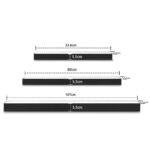 Glitzerlife LED-Deckenlampe 107cm Schwarz Dimmbar – 32W Deckenleuchte mit Fernbedienung – Bild 5