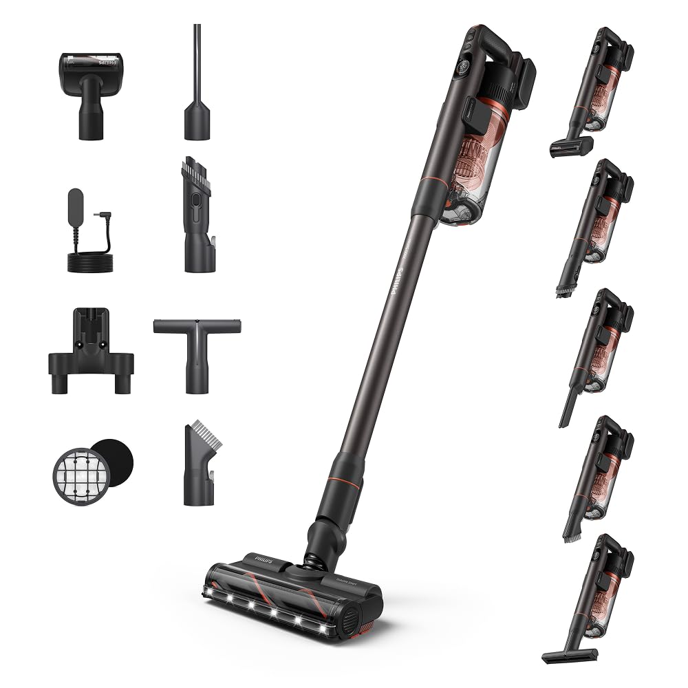 PHILIPS SpeedPro Max 7000 Akku-Staubsauger – 80 Min Laufzeit, kabellos, Anti-Haar-Technologie