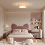 Zedelmaier Deckenlampe Ø38cm Rosa – Stofflampenschirm mit Sternenhimmel für jeden Raum – Bild 6