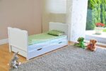 Marsell Babybett Weiß höhenverstellbar – Umbaubar zum Juniorbett mit Aloe Vera Matratze – Bild 5