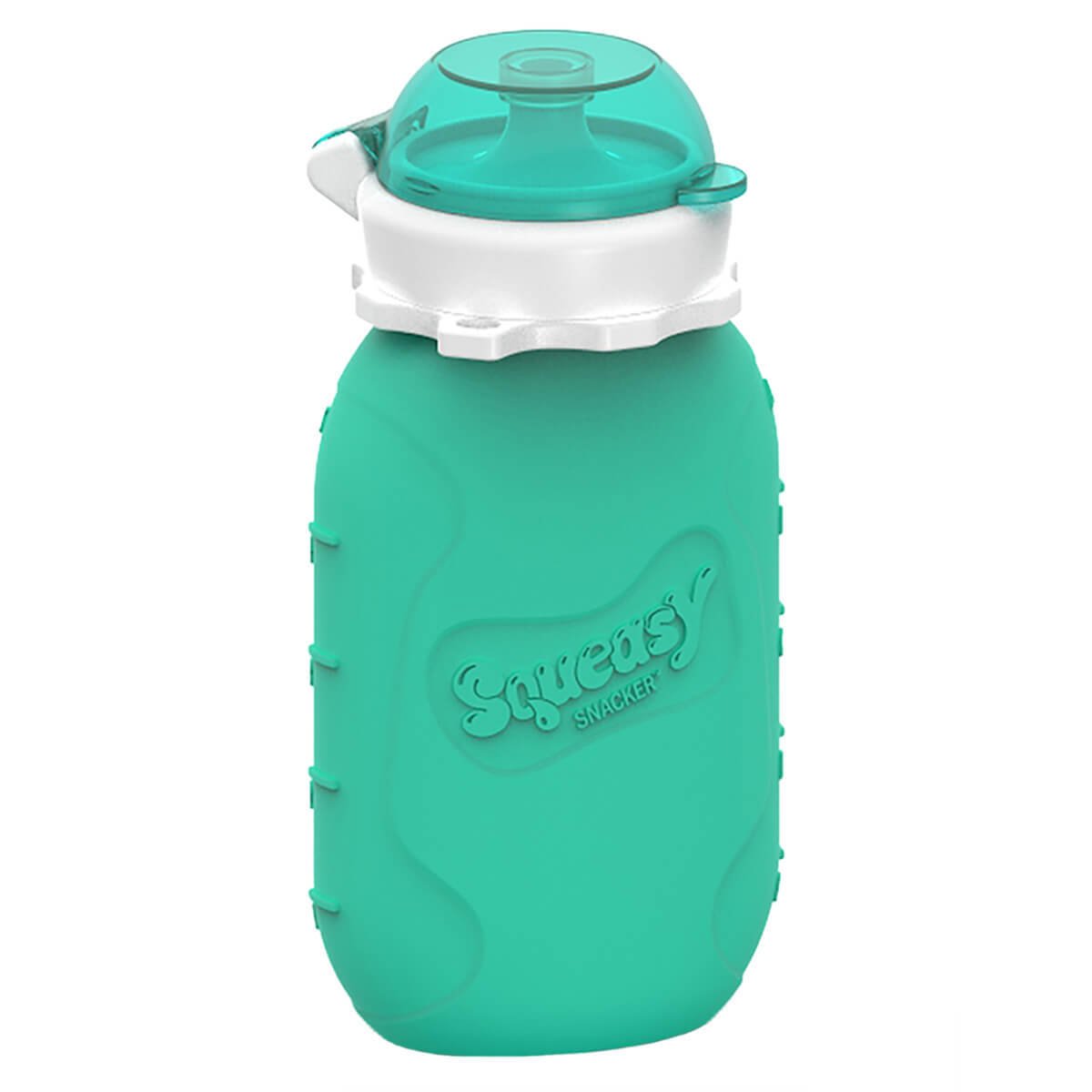 Squeasy Snacker Aqua 160 ml – Wiederverwendbarer Silikon-Quetschbeutel, BPA-frei