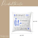 Personalisiertes Einschulungskissen 40x40 cm – Geschenk für Schulanfänger – Bild 4