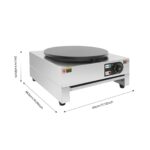 Bdneygtyr Elektrischer Crepes Maker 3KW – 40cm Antihaft-Platte mit Temperaturregelung – Bild 2
