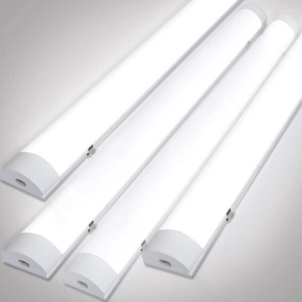 Gimisgu 4er-Set LED Feuchtraumleuchte 150cm, 48W – IP65 Werkstattbeleuchtung Neutralweiss