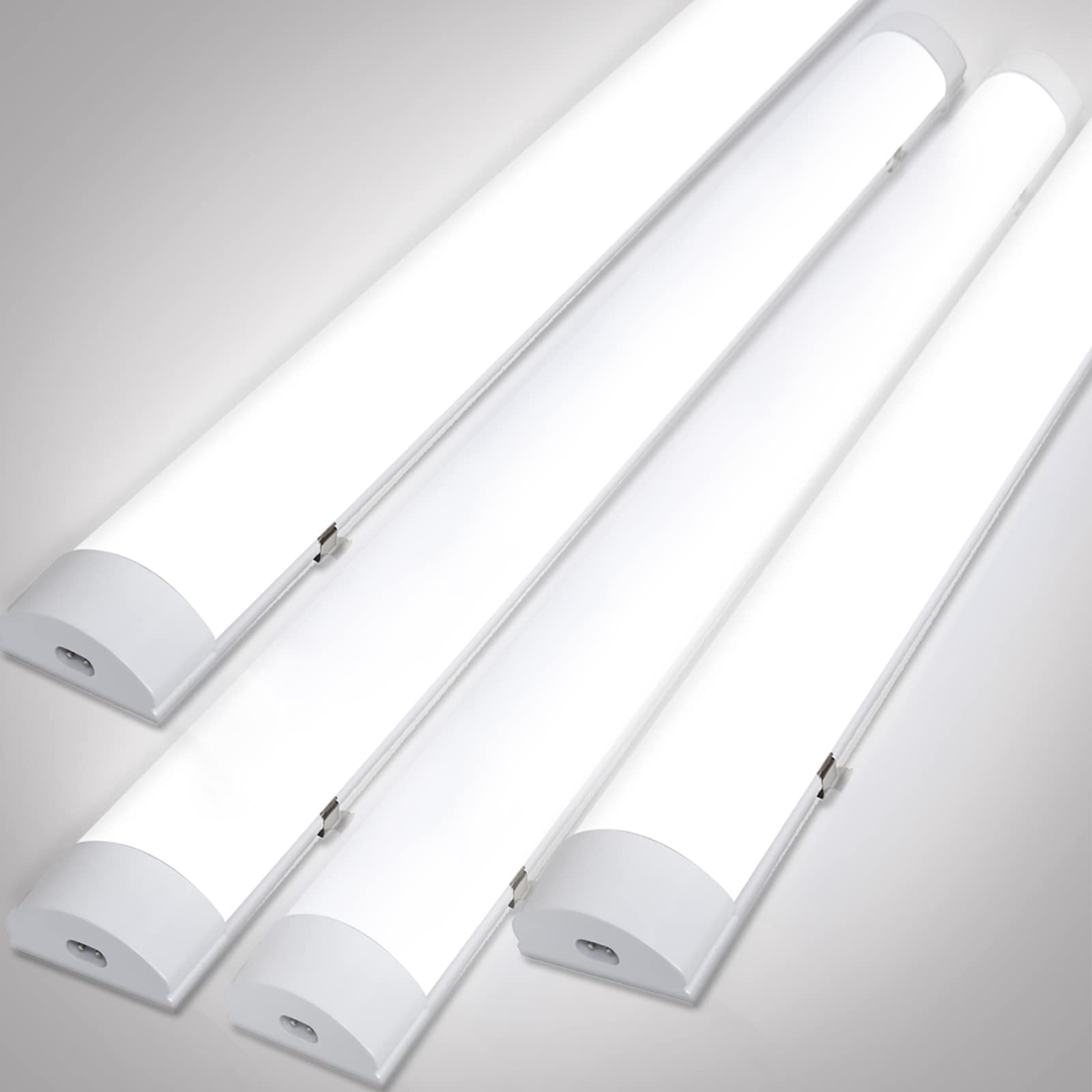 Gimisgu 4er-Set LED Feuchtraumleuchte 150cm, 48W – IP65 Werkstattbeleuchtung Neutralweiss