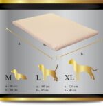 FORTISLINE Hundematte 100x65 cm – Kunstleder Hundebett mit Reissverschluss für mittelgrosse Hunde – Bild 4