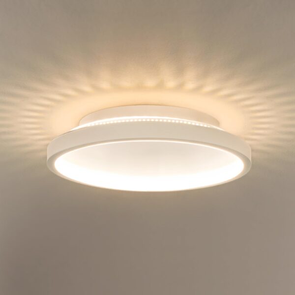 Kuwork LED Deckenleuchte Rund 20cm, 18W 4000K – Moderne Beleuchtung für kleine Räume
