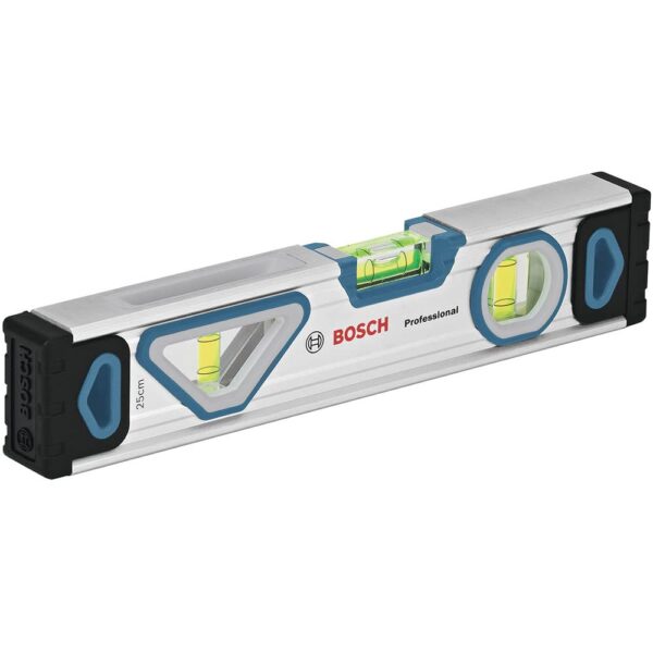 Bosch Professional Wasserwaage 25 cm mit Magnet – rundum ablesbar für präzise Messungen